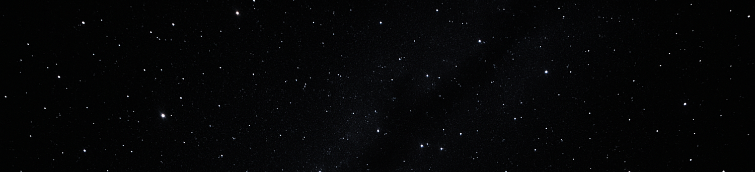 pitch black starry sky